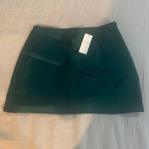 Deep green satin skirt, Abercrombie & Fitch. NWT!